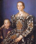 Agnolo Bronzino, Portrait of Eleonora da Toledo with her Son Giovanni de-Medici